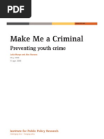 Download Make Me a Criminal Preventing youth crime by IPPR SN19424498 doc pdf