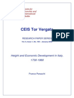 Franco Peracchi - Height and Economic Development in Italy 1730-1980