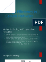 Energy Efficiency of Multipath Fading Cell Networks