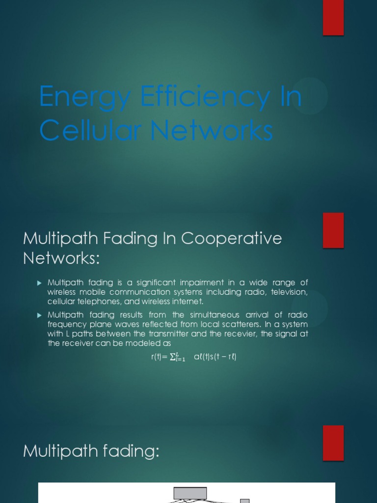 Energy Efficiency in Cellular Networks | PDF | Science & Mathematics ...