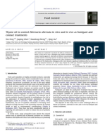 3 Thyme Oil To Control Alternaria Alternata in Vitro and in Vivo As Fumigant and Contact Tratments