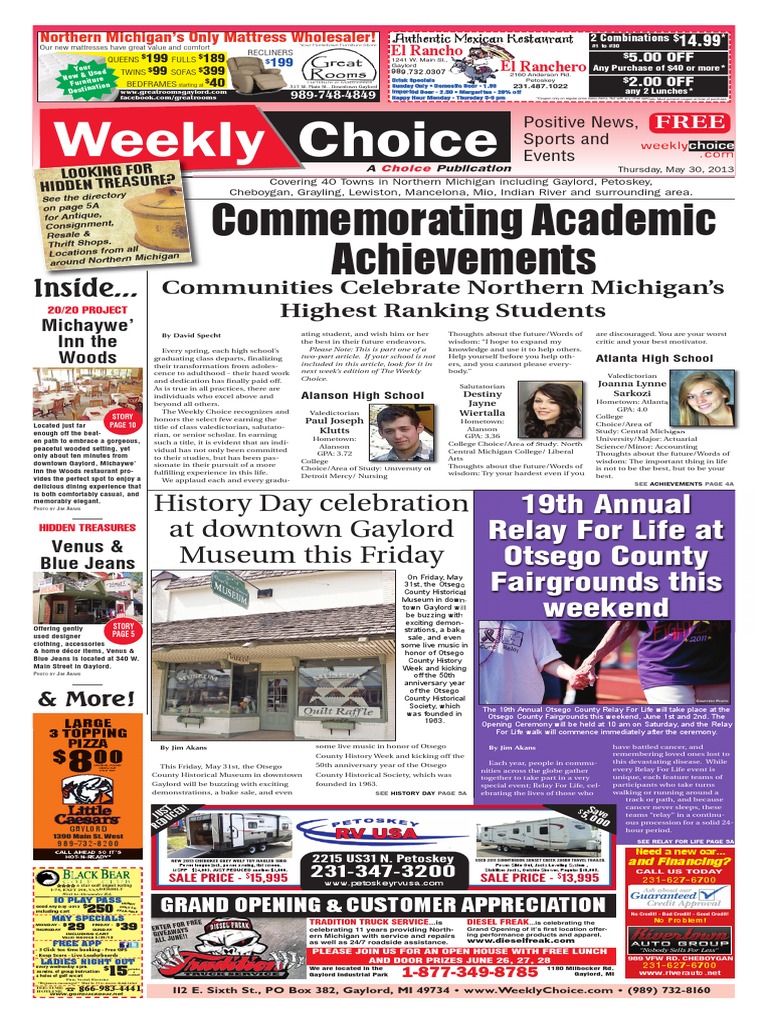 Weekly Choice 20p 053013 | PDF | Cakes | Leisure