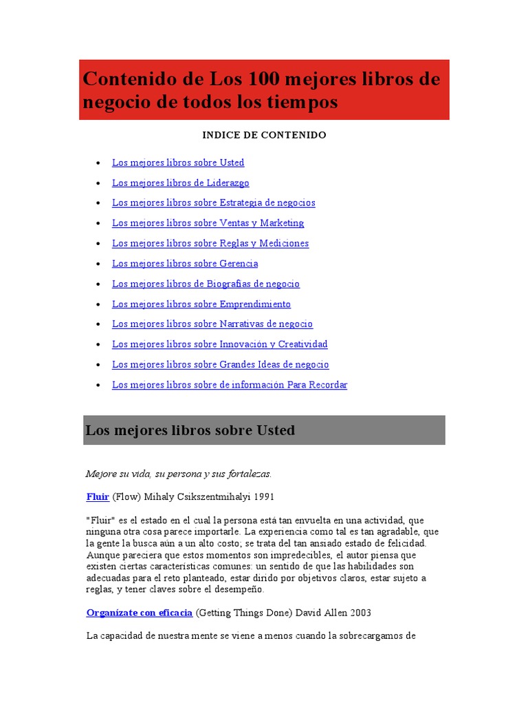 The 100 Best Business Books Of All Time Pdf