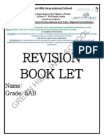 Revision Book Let: Name: Grade: 5AB