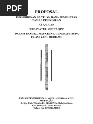 Proposal Pembangunan Tpa Doc Penggambar