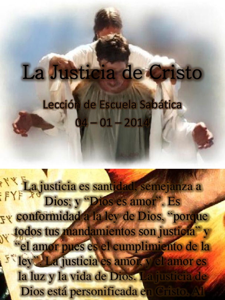 Justicia de Cristo en la Ley de Dios | PDF | Cristo (título) | Pecado