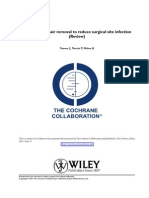 Preoperative Hair Removal and SSI Cochrane 2011