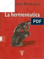 Ferraris Maurizio - La Hermeneutica