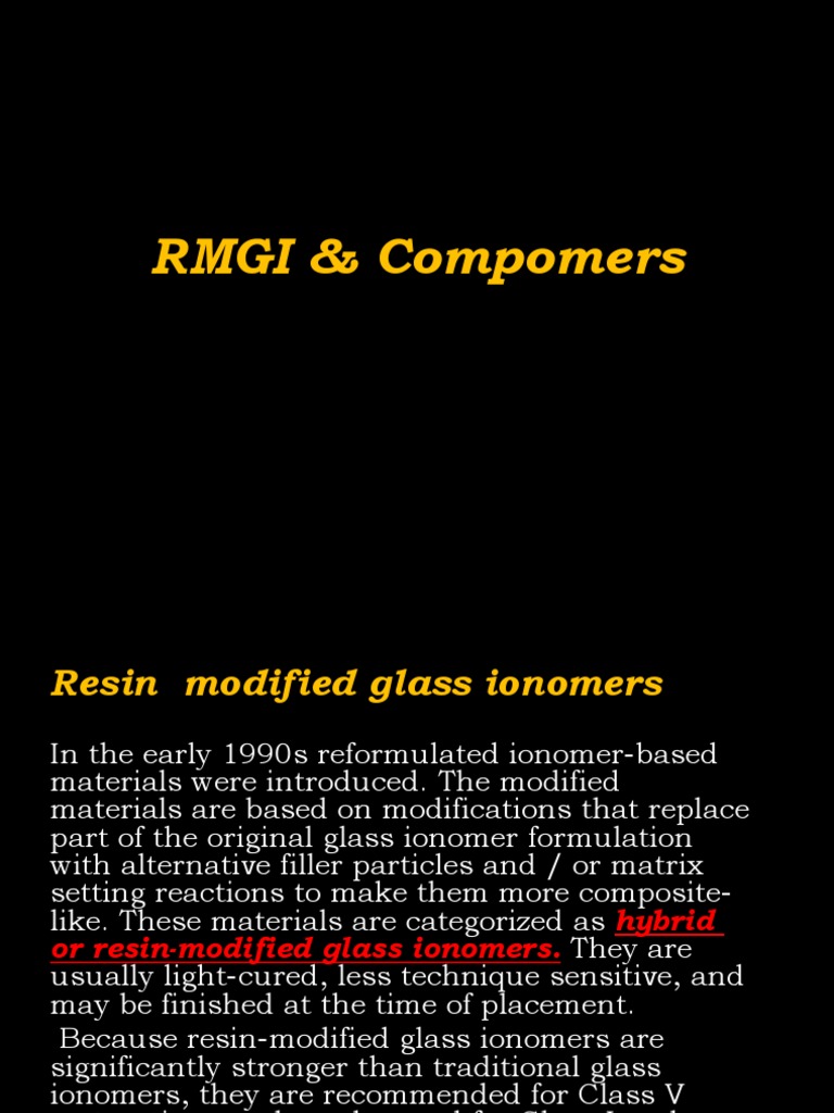 Glass Ionomer PDF Dental Composite Mouth