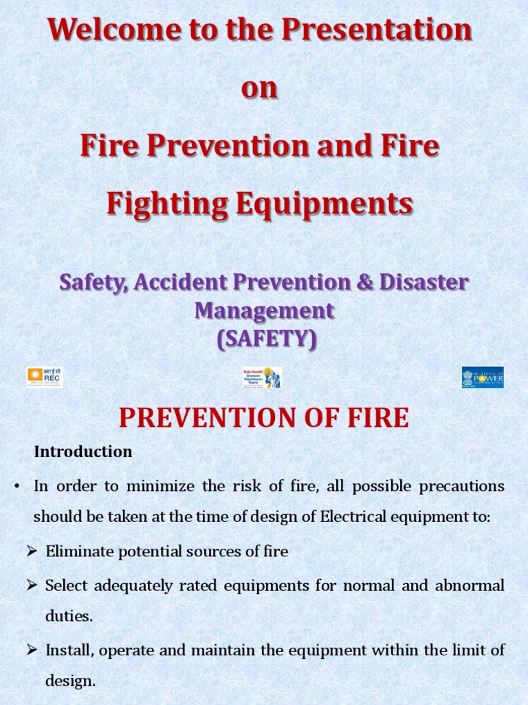 Fire Prevention & Fire Fighting Equipment PDF Firefighting