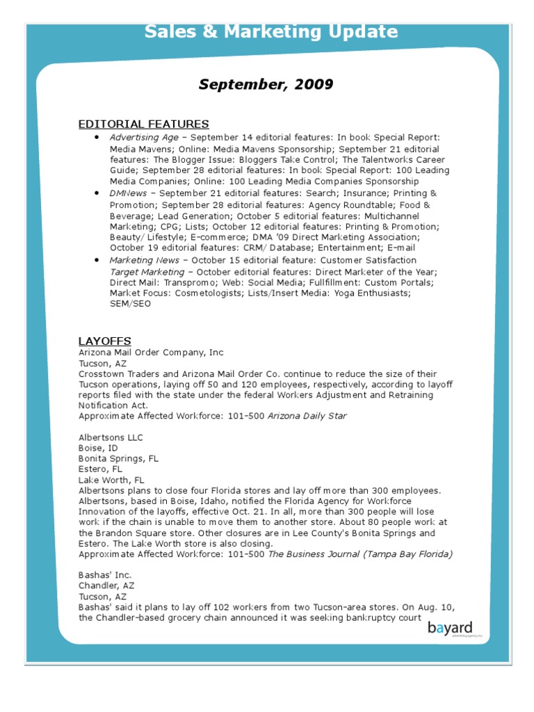 Sales Marketing - September 09 | PDF | Direct Marketing | Social ...