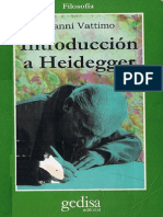 Gianni Vattimo - Introduccion a Heidegger