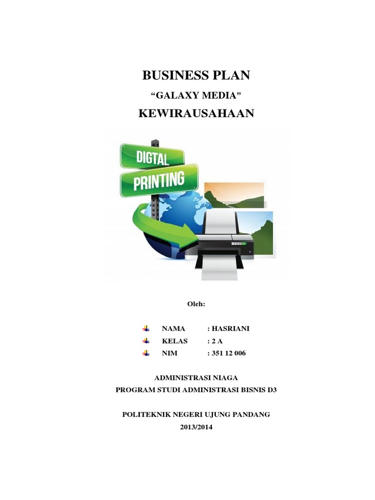 business plan digital printing