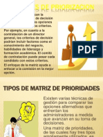 Matriz de Priorizacion