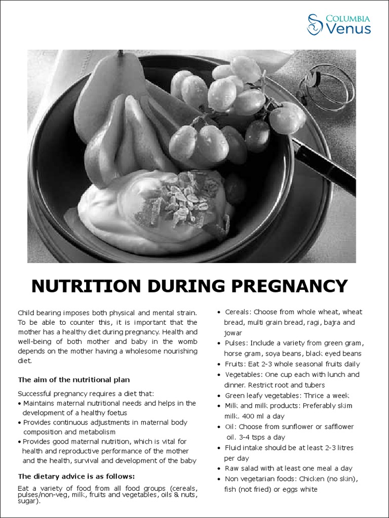 Nutrition During Pregnancy | PDF | Nutrition | Diet & Nutrition