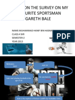 Report On The Survey On My Favourite Sportsman Gareth Bale