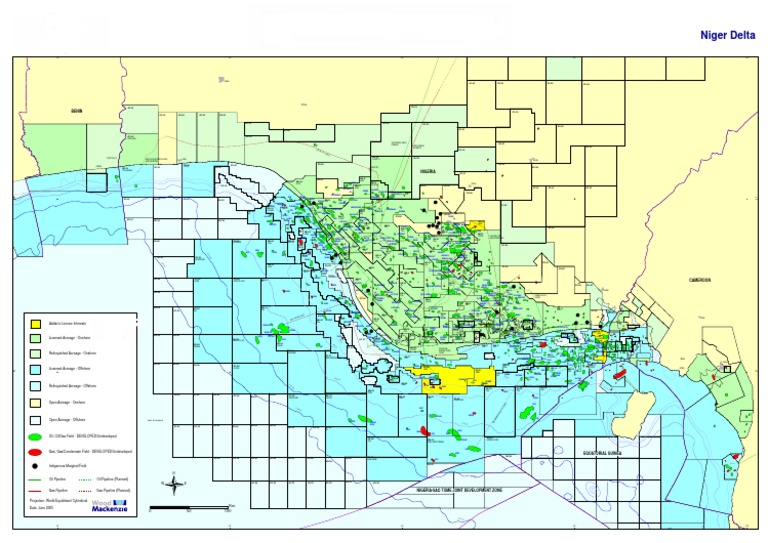 Map of Nigeria Oil Field | PDF | Royal Dutch Shell | Corporate Law