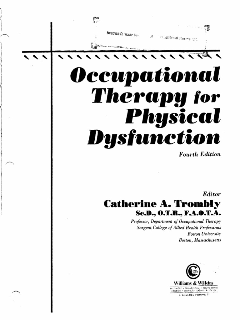 102 Occupational Therapy For Physical Dysfunction | PDF | Sensitivity ...