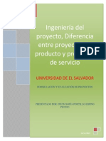 Diferencias Entre Ingenieria de Productos e Ingenieria de Servicios