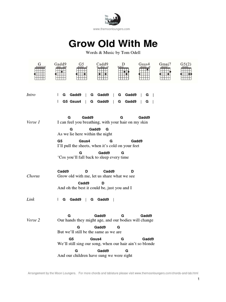 Tom Odell Grow Old With Me Instrumental