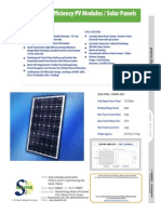 High Efficiency PV Modules / Solar Panels: With Built-In Cell Phone Charger