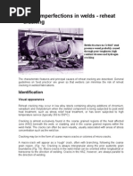 Defects Reheat Cracking