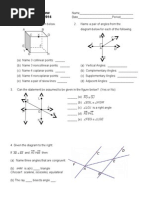 Geometry DPM3 Review First Semester 2013-2014: FG GJ EGL KGM