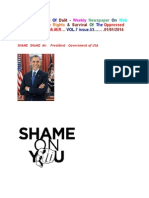 SHAME Shame US President