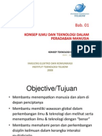 Bab 1 Konsep Ilmu Dan Teknologi Dalam Peradaban Manusia