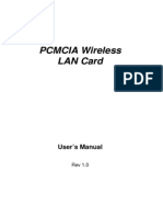 PCMCIA Wireless LAN Card: User's Manual