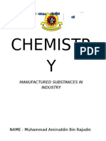 Chemistr Y: Manufactured Substances in Industry