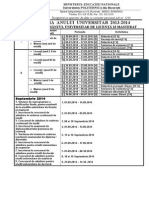 Structura An Universitar 2013-2014