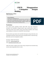 Aplikasi CRUD Menggunakan Framework Codeigniter Dengan Teknik Scaffolding PDF