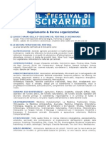 Scira - Fest - Regolamento e Norme Organizzative 2013