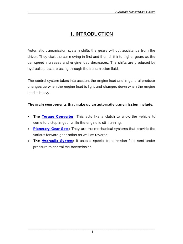 Automatic Transmission | PDF | Automatic Transmission | Transmission ...