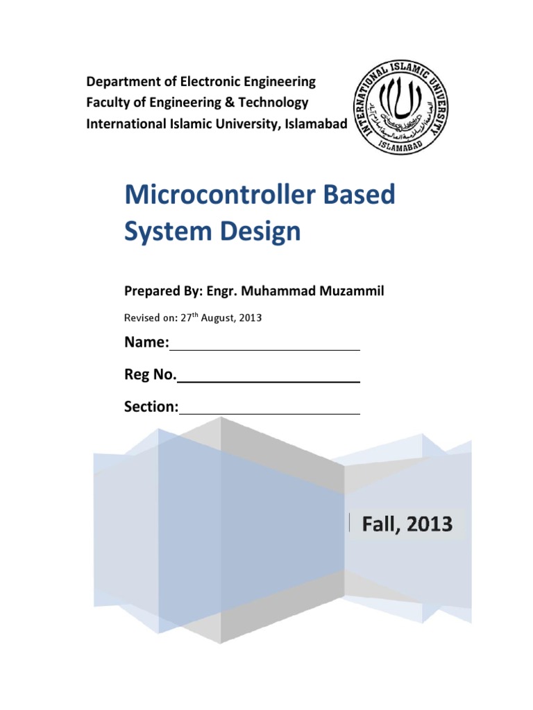 1-Microcontroller Based System Design - Complete | PDF | Analog To ...