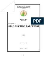 Giáo trình Giáo dục học đại cương (tóm tắt)