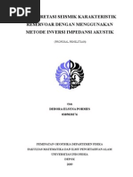 Download Interpretasi Seismik Karakteristik Reservoar Dengan Menggunakan Metode Inversi Impedansi Akustik by weahjoe SN19438208 doc pdf