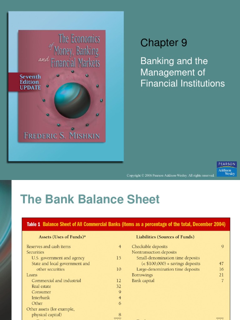 Banking and The Management of Financial Institutions | PDF | Deposit ...