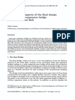 Aerodynamic Aspects of The Final Design of The 1624 M Suspension Bridge Across The Great Belt