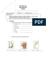 I. Vocabulary.: English Mini Test 1 Unit 1 Lesson 2-3-4 5 Grade