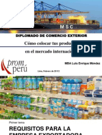 Como Colocar Tus Productos en El Mercado Internacional-Promperu