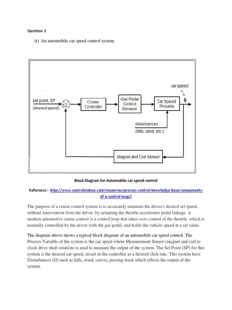 Automobile Speed Control System Overview | PDF
