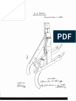 S.A. Wray's 1867 Cultivator Plow Adjustment Patent