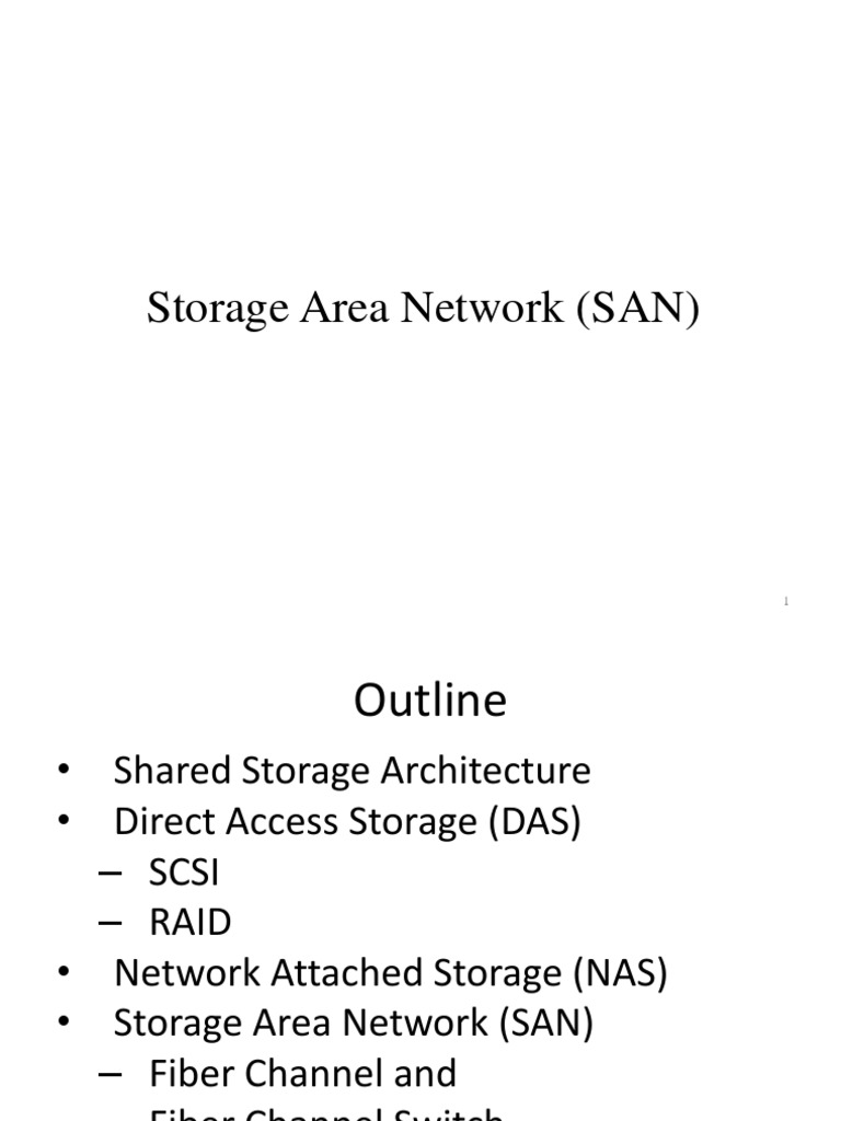 Storage Area Network (SAN) PDF Protocol Suite Network Topology