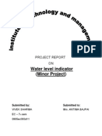 Project Report On Water Level Indicator