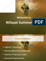 Welcome To: Wilayat Summer Camp