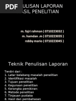 Download Penulisan Laporan Hasil Penelitian by aliceanna7 SN19440675 doc pdf