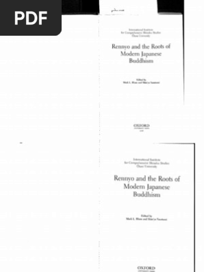 Blum 2006 Rennyo Religion And Belief Philosophical Science - 