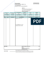 PPI Sample Invoice